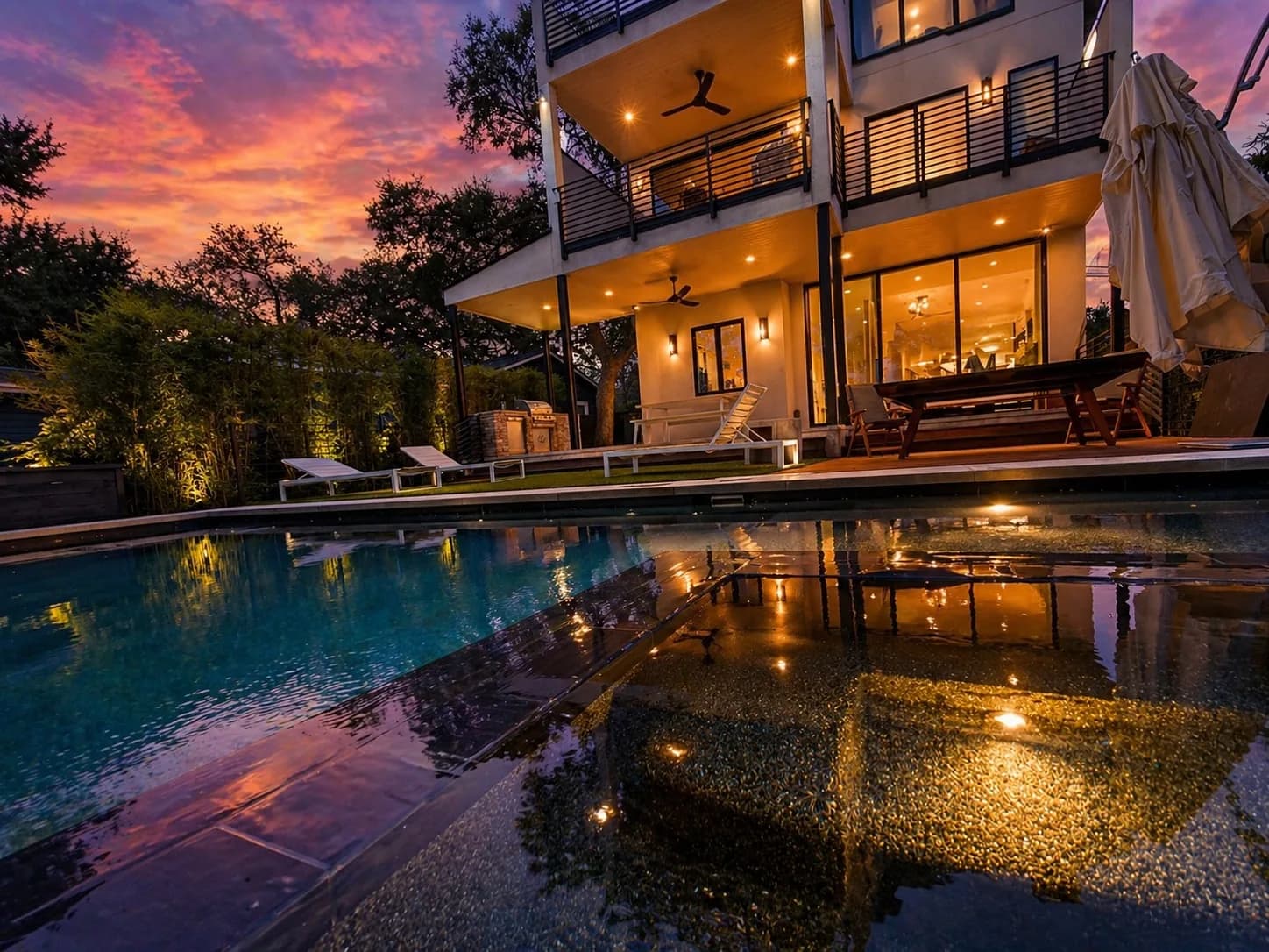 Large vacation property set up for a group stay with expansive outdoor space
